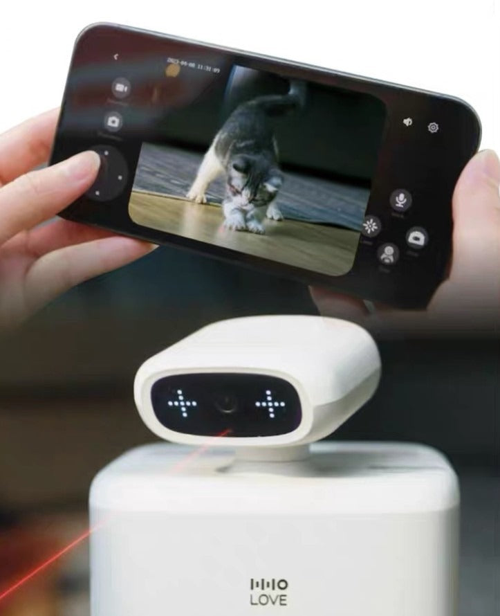 Smart Cat Feeder with 360° Camera & Laser Toy