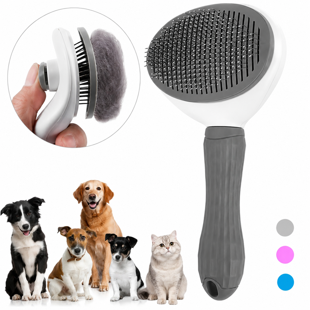 Cepillo Autolimpiante para Mascotas